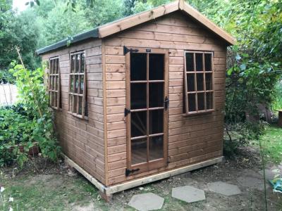 3.0m x 2.4m (10' x 8') Garden Room without verandah - Note single door and additional window